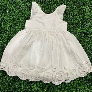 GAP White Eyelet Kids Dress